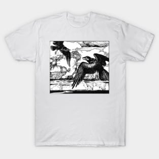 Two Ravens - Ivan Bilibin for Alexander Pushkin T-Shirt